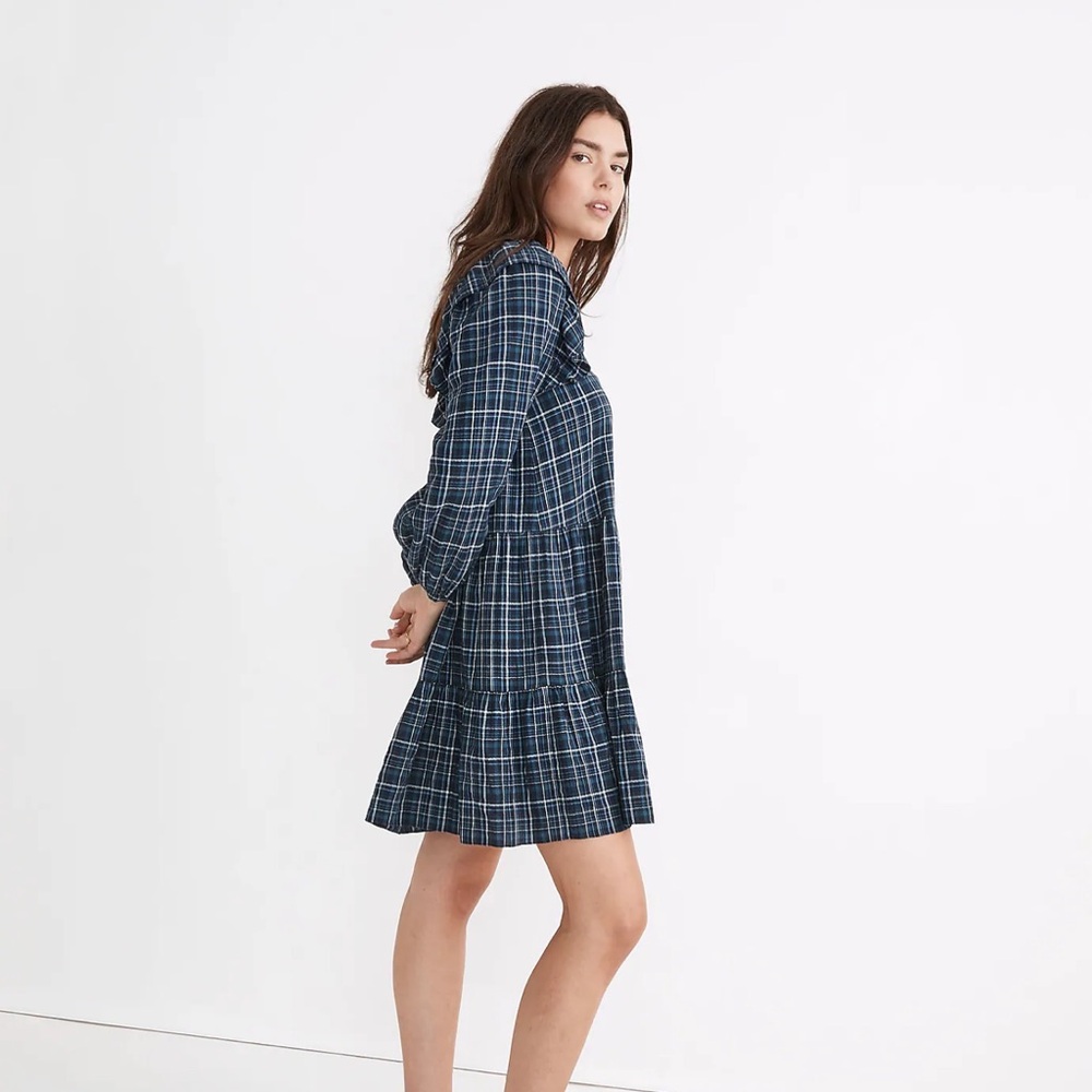 Madewell Ruffle-Trimmed Mini Dress - Picture 2 of 5